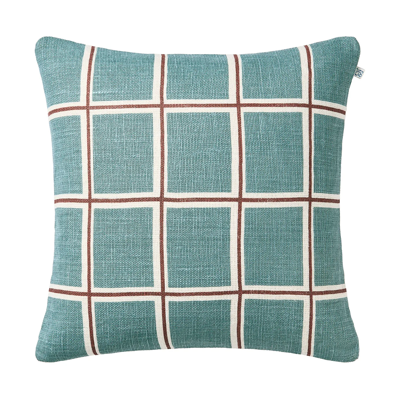 Raha cushion cover 50x50 cm, Heaven blue-terracotta Chhatwal & Jonsson