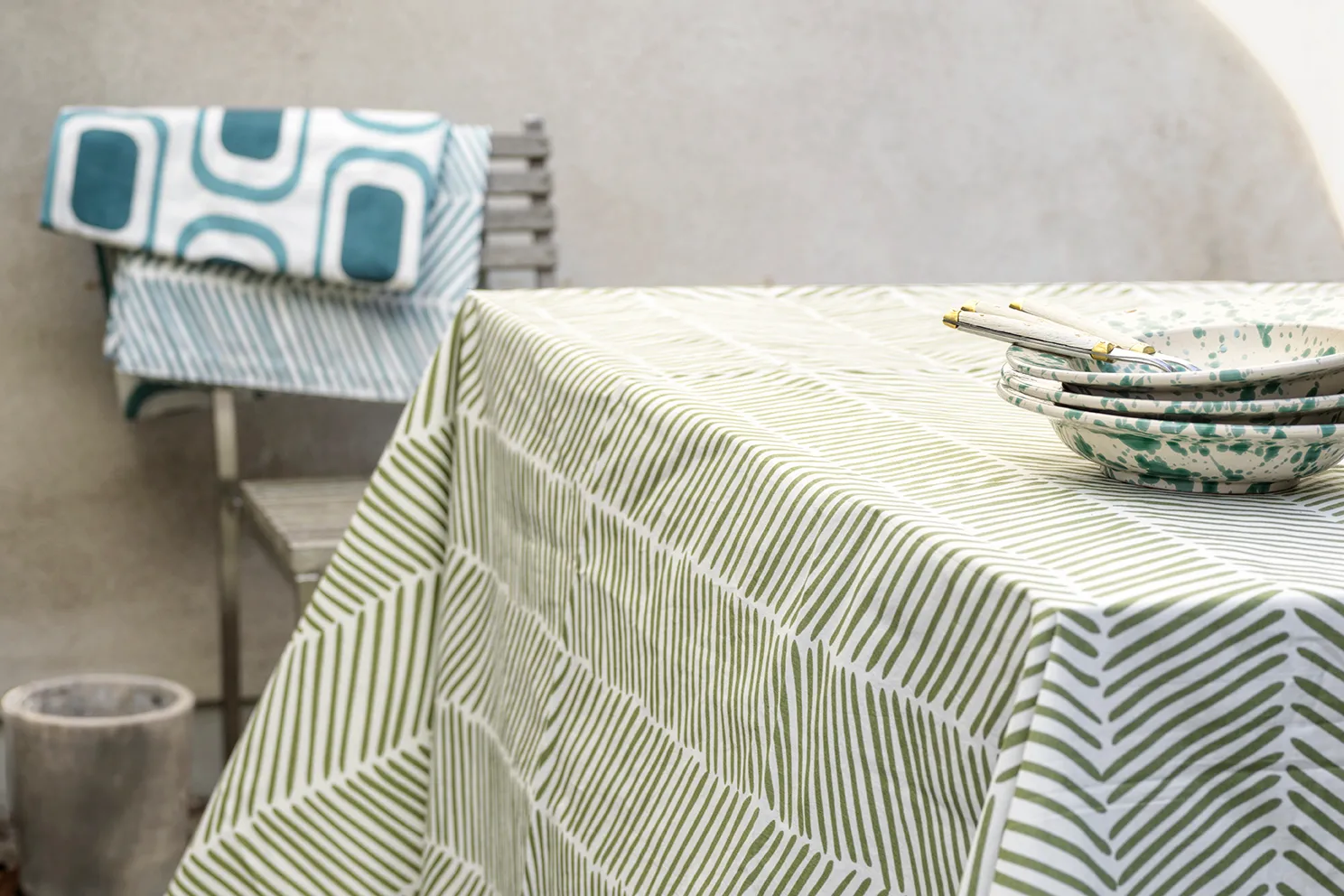 Rama tablecloth 150x250 cm, Cactus green Chhatwal & Jonsson