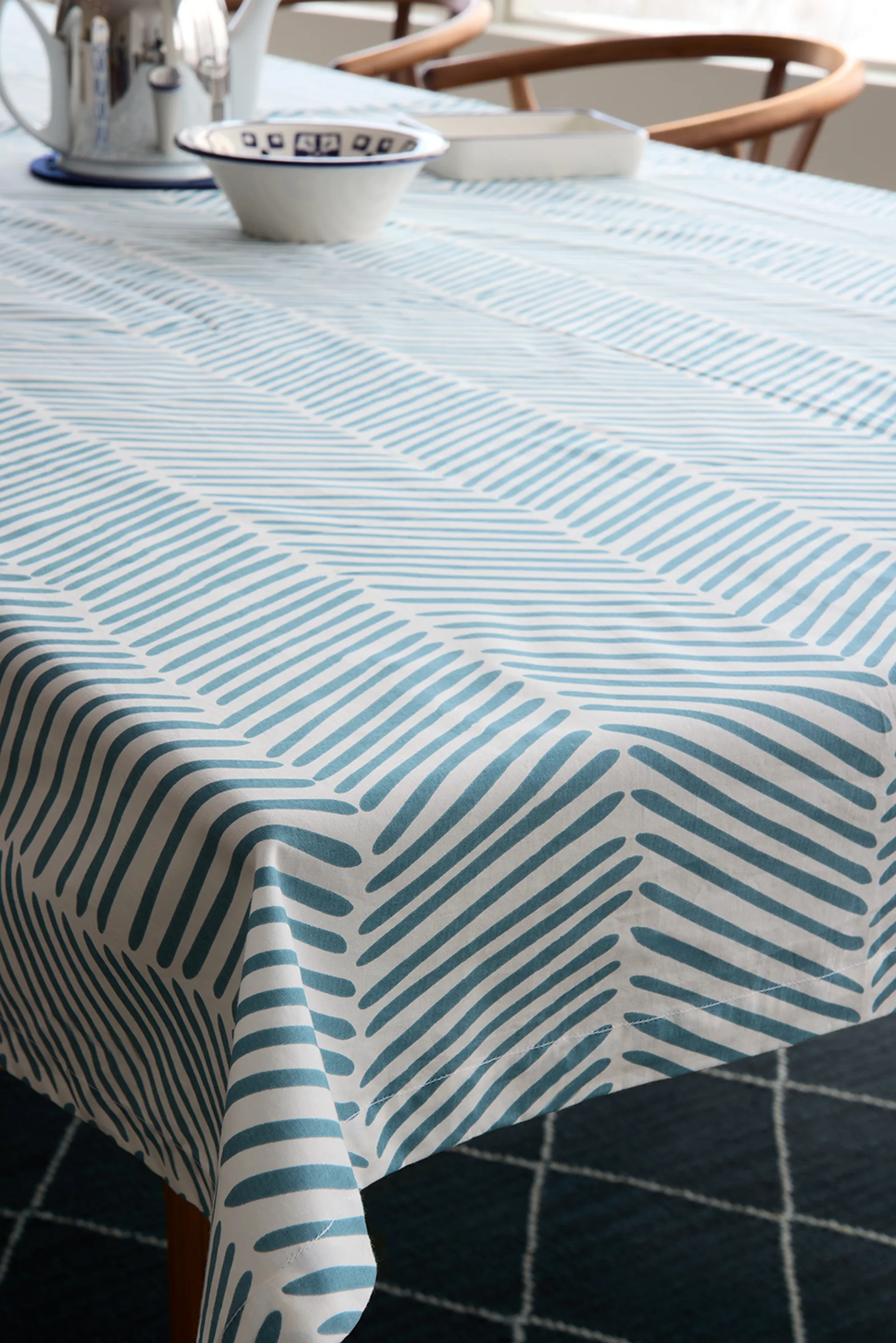 Rama tablecloth 150x250 cm, Heaven blue Chhatwal & Jonsson