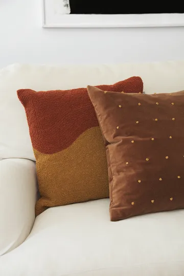 Roma cushion cover 50x50 cm - Cognac-masala yellow - Chhatwal & Jonsson