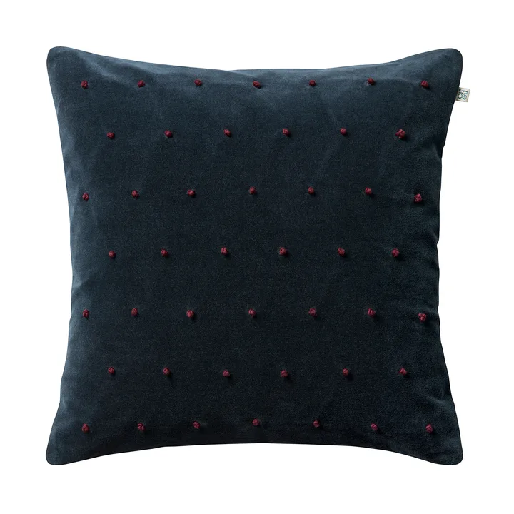Roma cushion cover 50x50 cm - Sea blue-ruby - Chhatwal & Jonsson