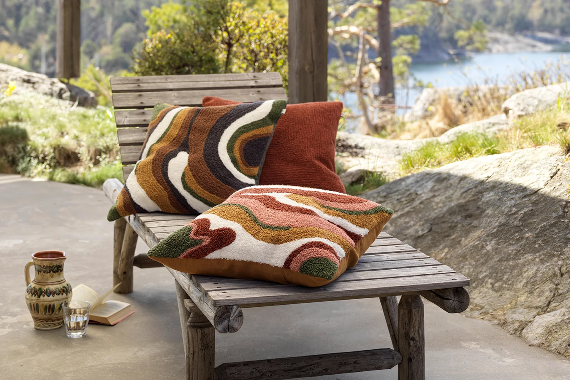 Sagar pillowcase 50x50 cm, Rost-rose Chhatwal & Jonsson