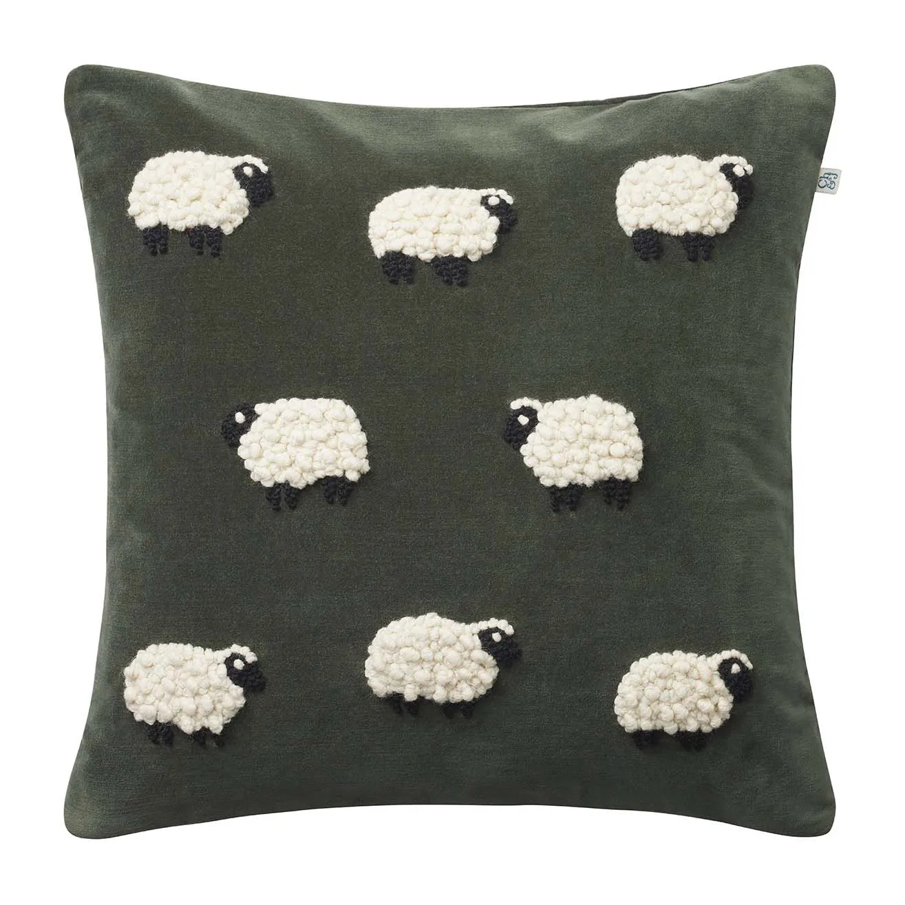 Sheep cushion cover 50x50 cm, Forest green Chhatwal & Jonsson