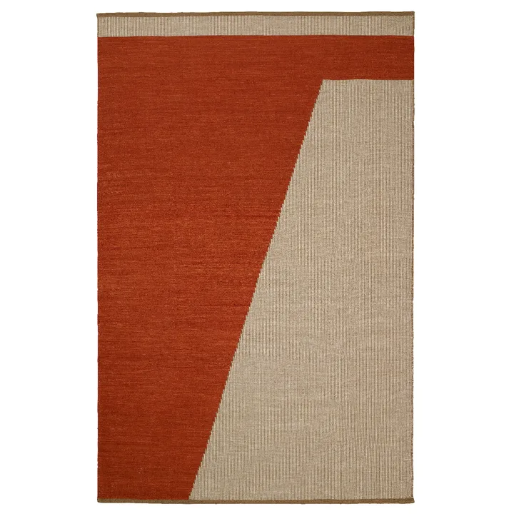 Una wool carpet 180x270 cm - rust-beige-off white - Chhatwal & Jonsson