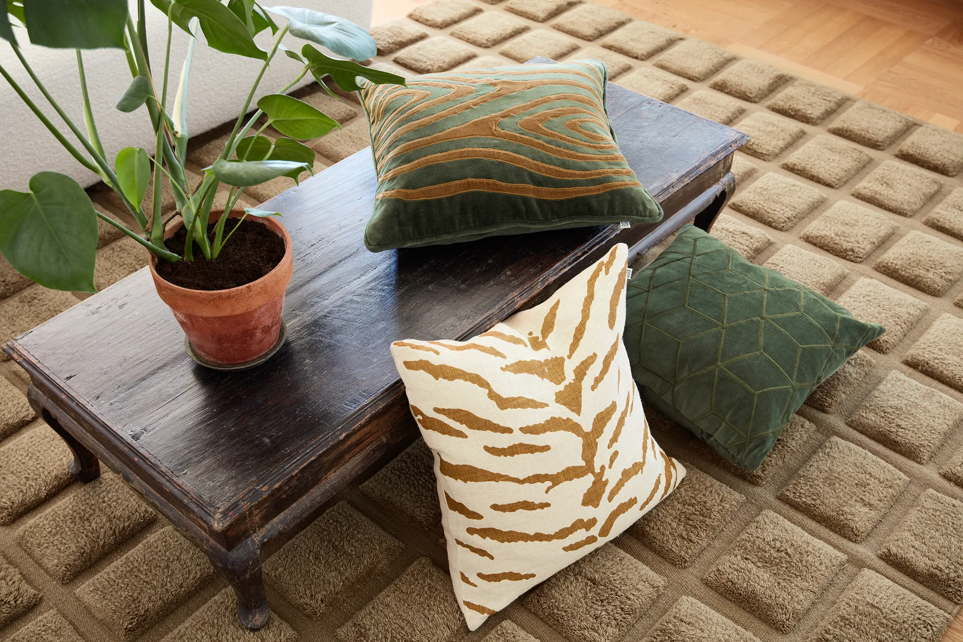 Vir pillowcase 50x50 cm, Forest green Chhatwal & Jonsson