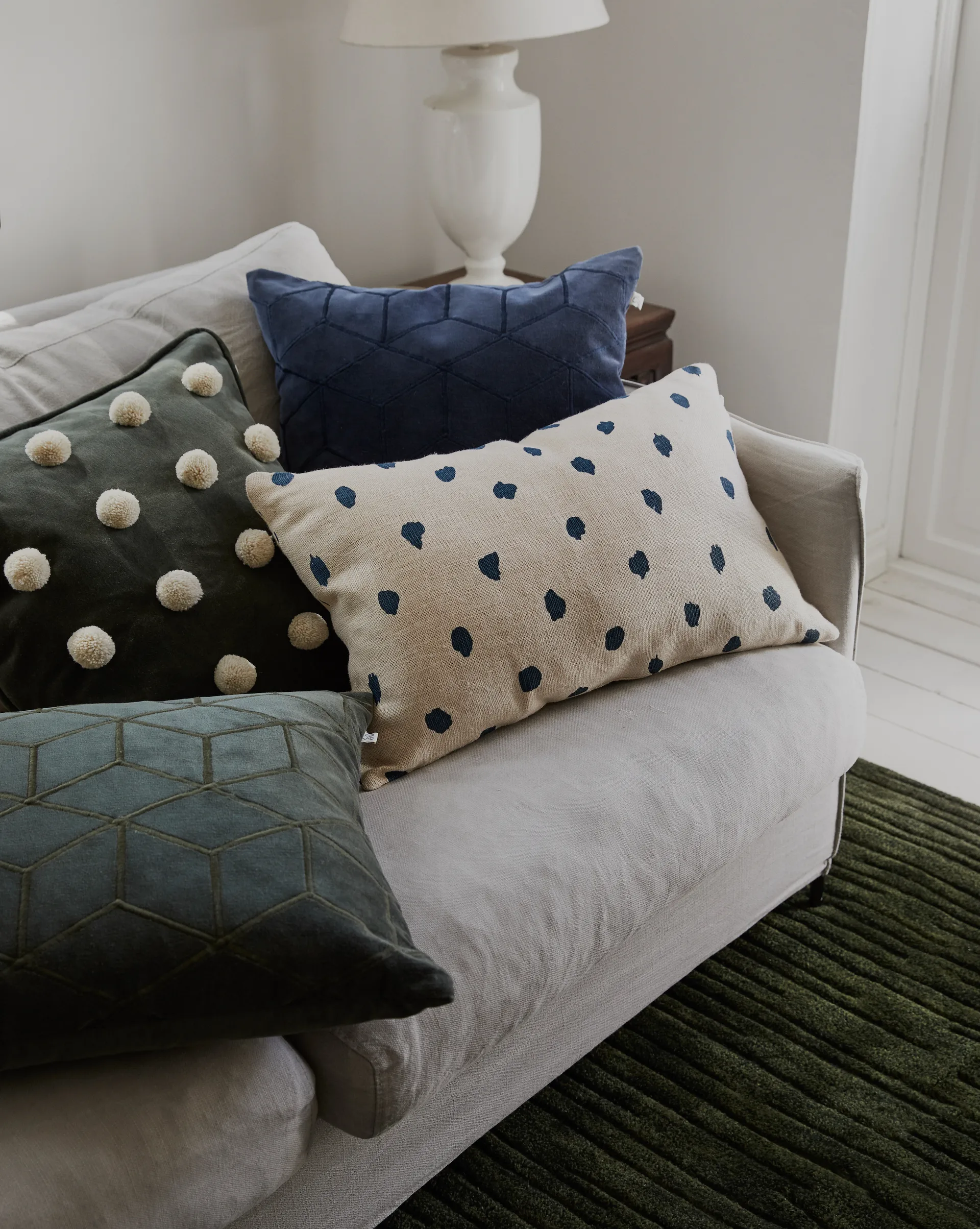 Vir pillowcase 50x50 cm, Forest green Chhatwal & Jonsson