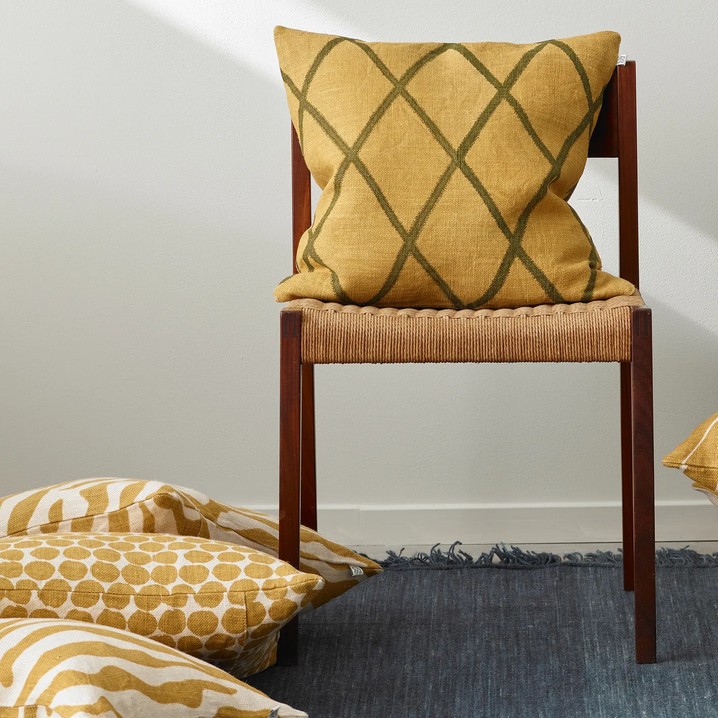 Zebra cushion cover 40x60 cm, spicy yellow Chhatwal & Jonsson