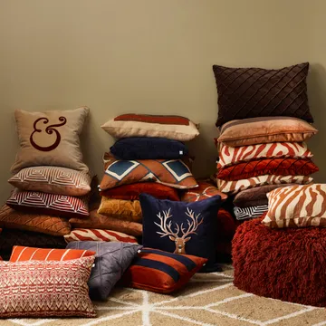 Zebra cushion cover 50x50 cm - Taupe - Chhatwal & Jonsson