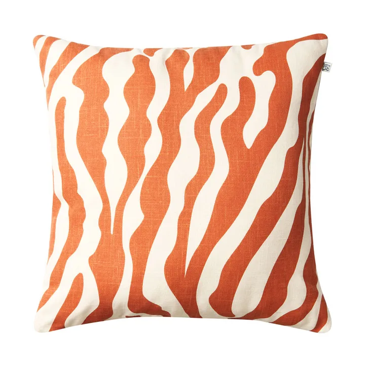 Zebra outdoor cushion 50x50 cm - Apricot orange-off white - Chhatwal & Jonsson
