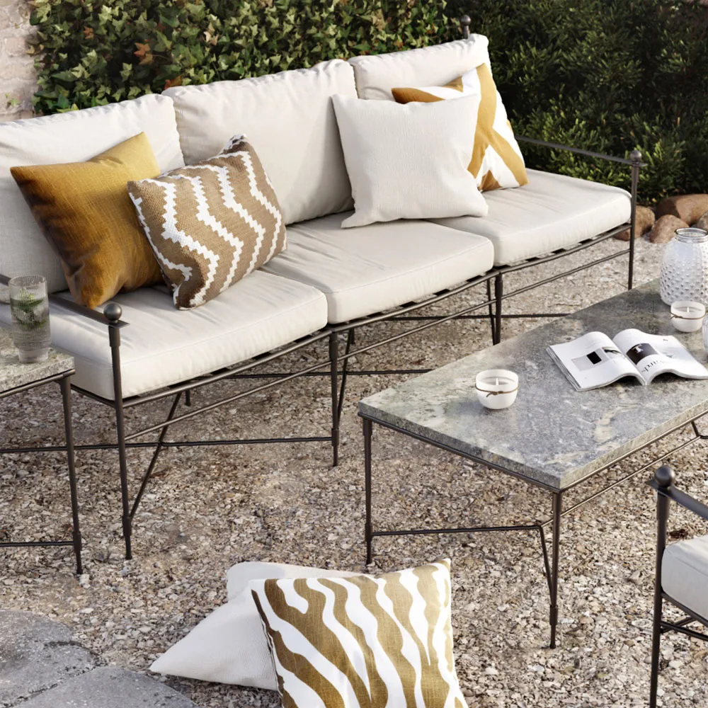 Zebra outdoor cushion 50x50 cm, Sage/off white, 50 cm Chhatwal & Jonsson