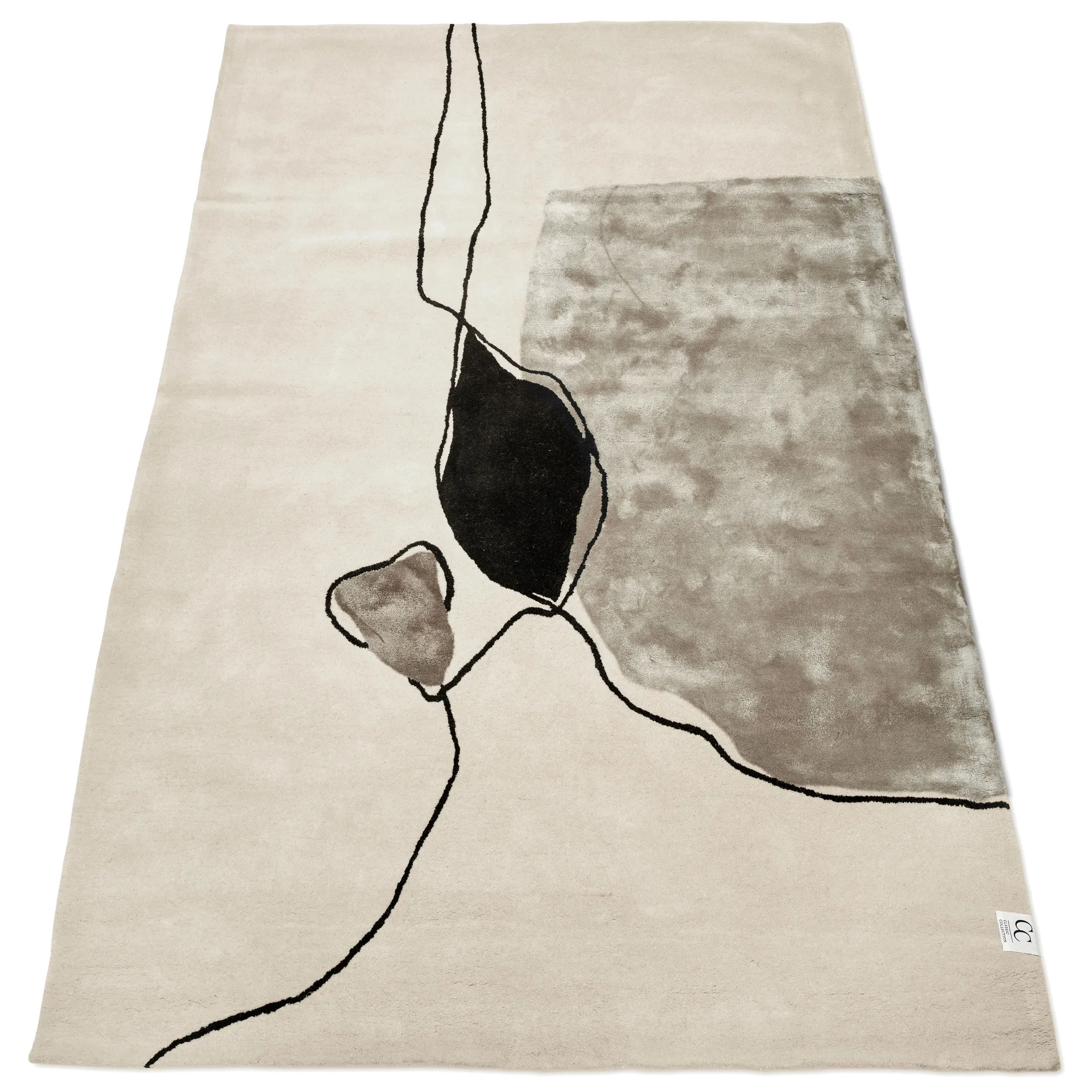 Abstract rug 200x300 cm, Ivory Classic Collection