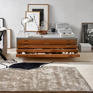 Abstract rug 200x300 cm - Ivory - Classic Collection