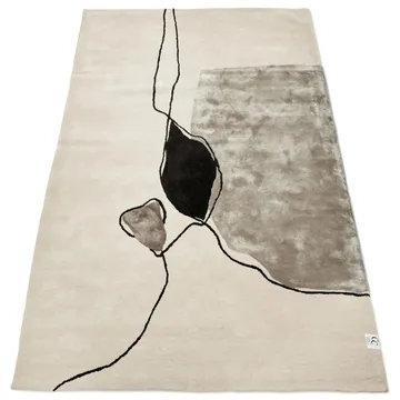 Abstract rug 250x350 cm - Ivory - Classic Collection