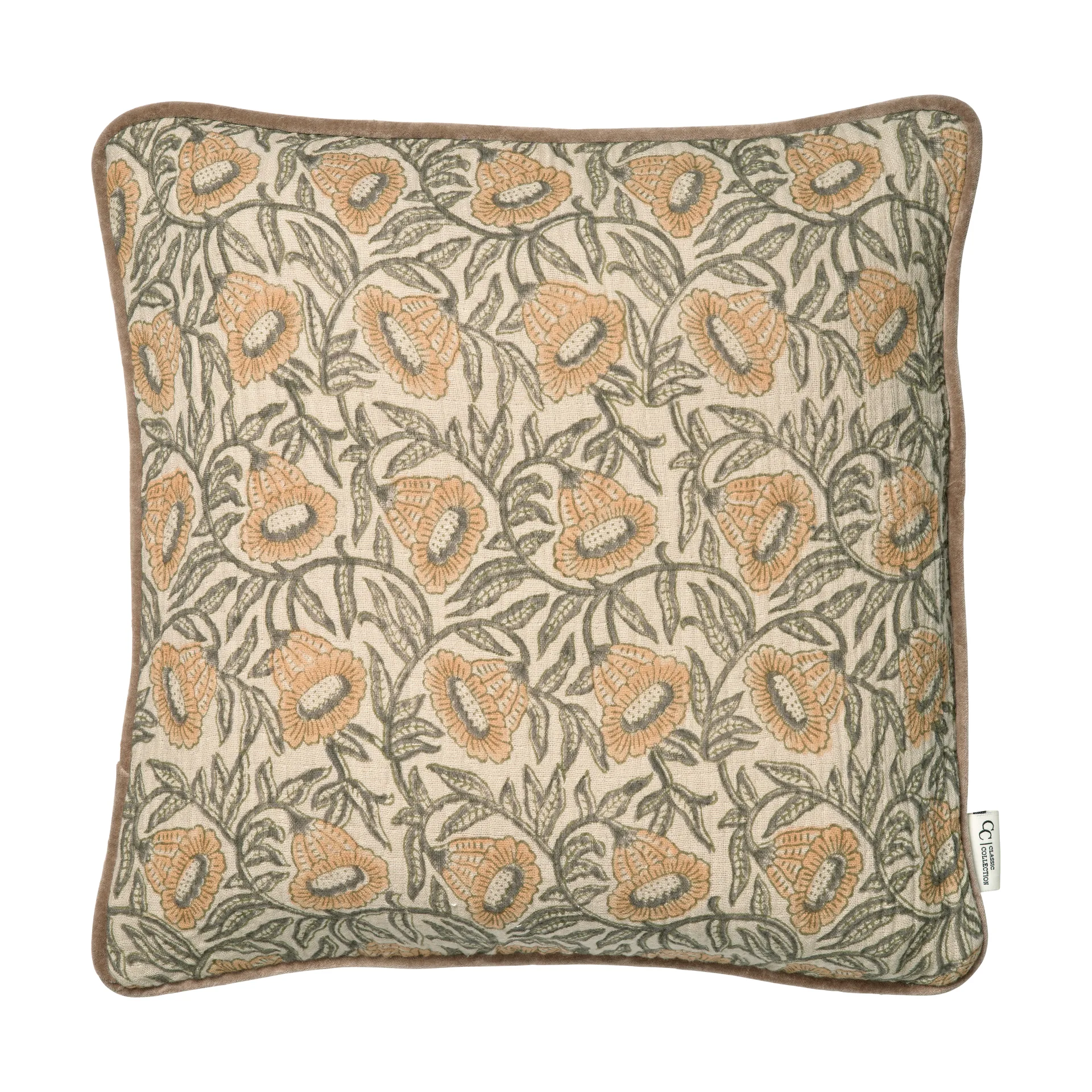 Bell cushion cover 50x50 cm, Yellow Classic Collection