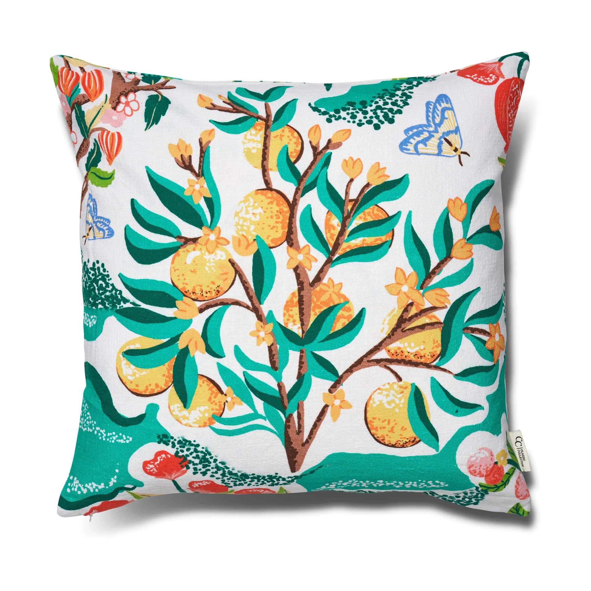 Botanical Orange cushion cover 50x50 cm, White Classic Collection