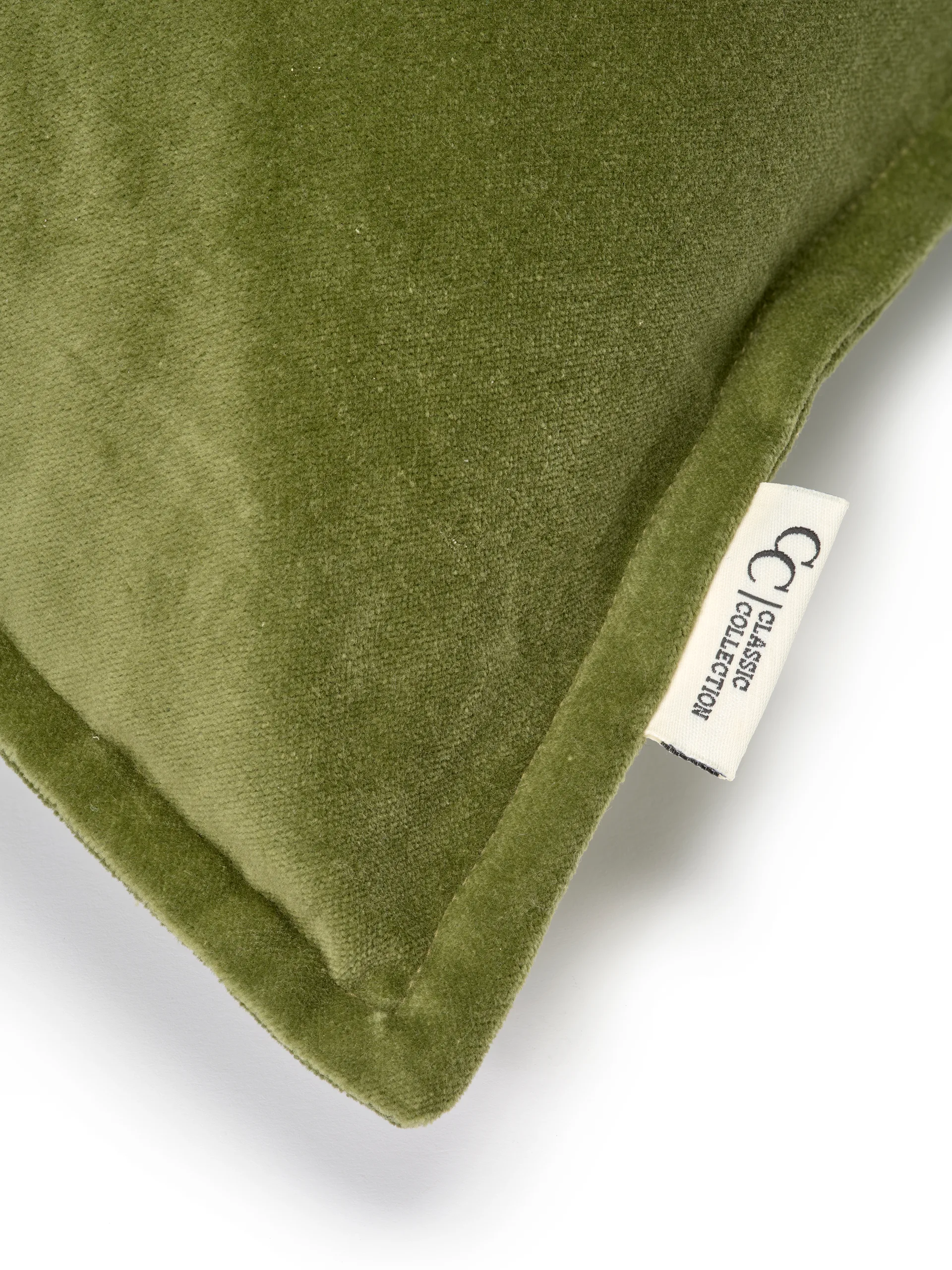 Classic Velvet cushion cover 50x50 cm, Green Classic Collection