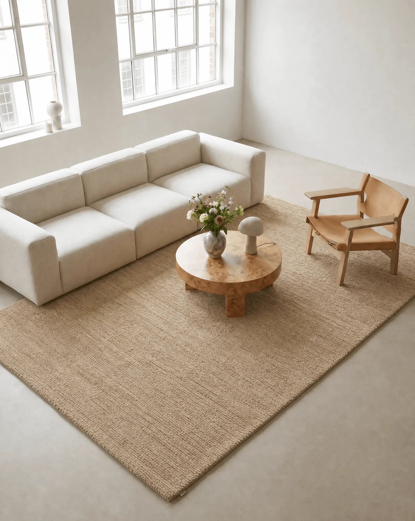 Dune wool rug, Wheat, 170x230 cm Classic Collection