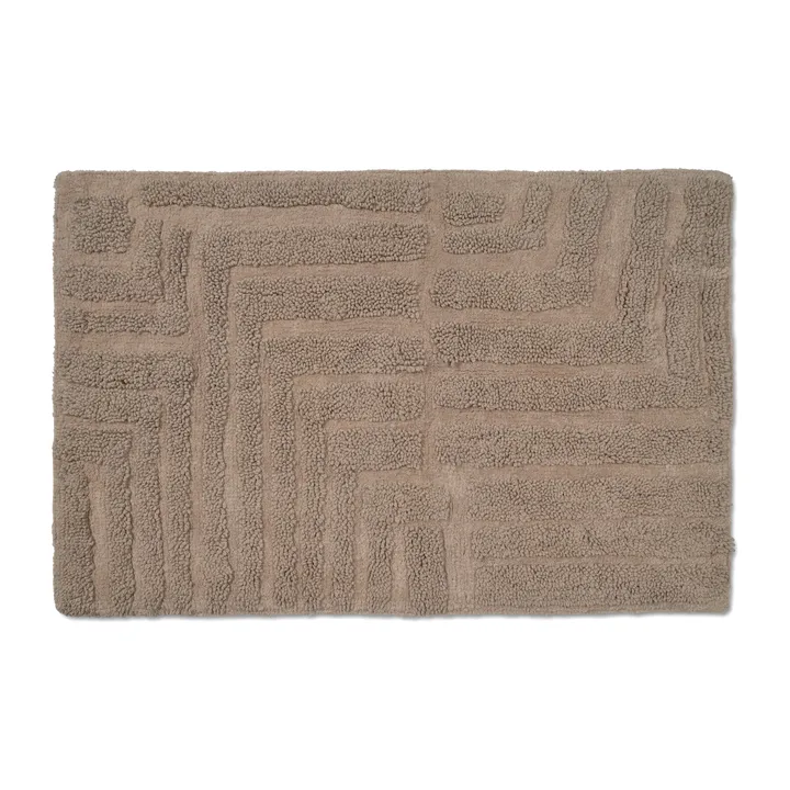 Field bathroom mat 60x90 cm - Simply taupe - Classic Collection