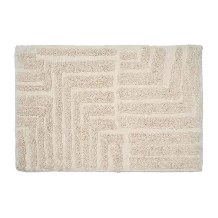 Field bathroom mat 60x90 cm - White - Classic Collection