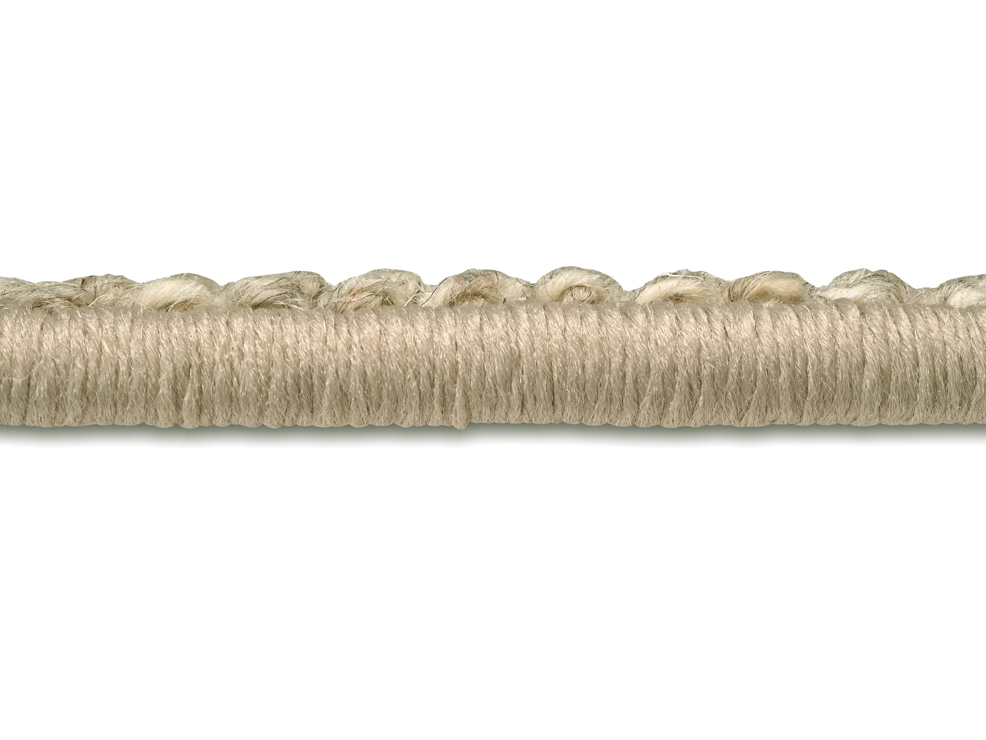 Fjellmyr rug with overlock edging, Natural beige, 200x200 cm Classic Collection