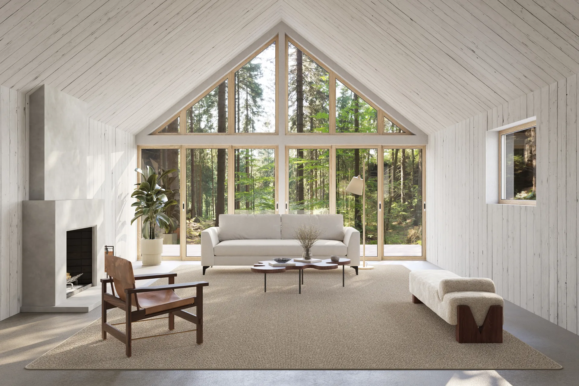 Fjellmyr rug with overlock edging, Natural beige, 300x400 cm Classic Collection