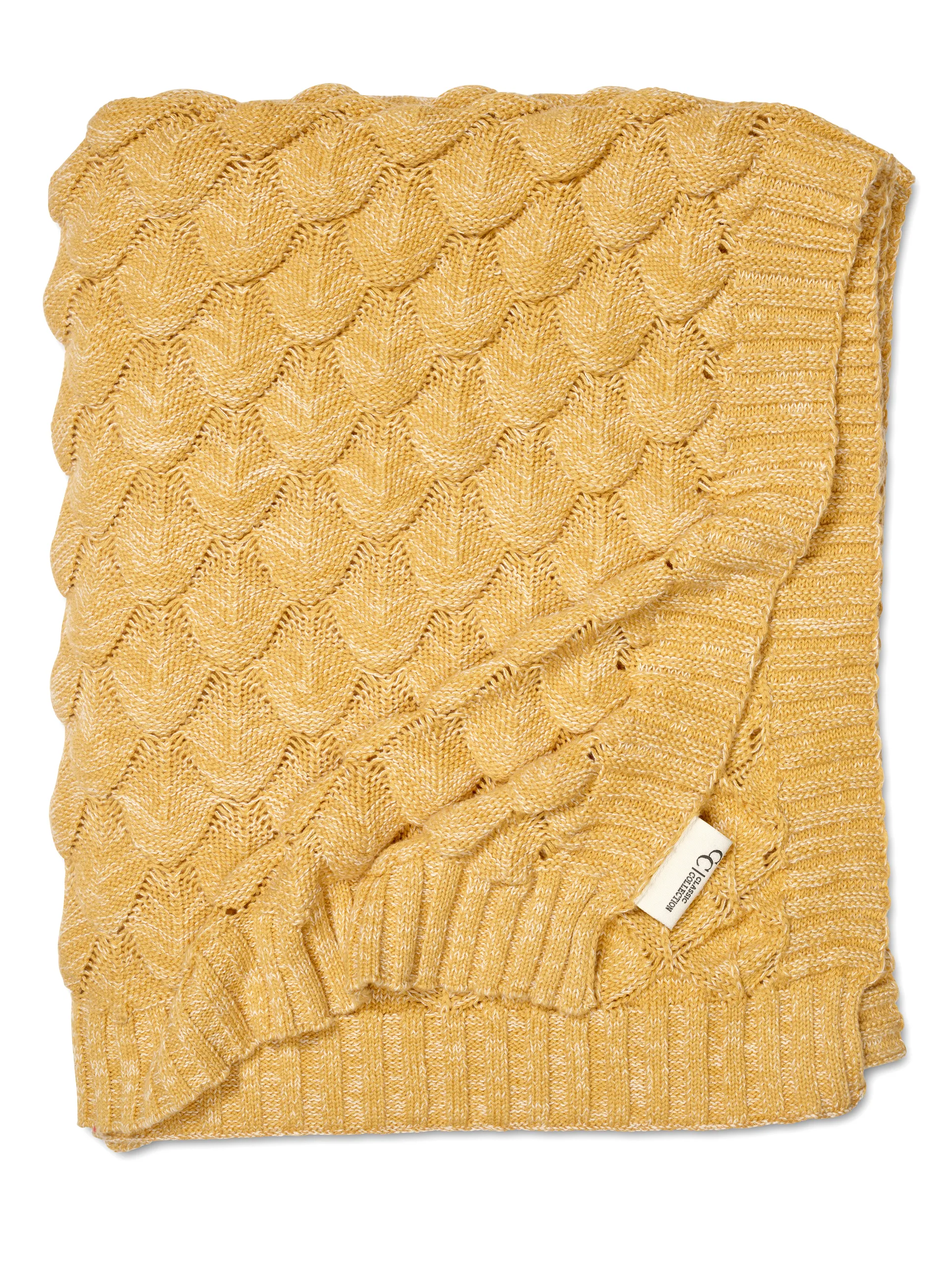 Gems throw 130x170 cm, Yellow Classic Collection