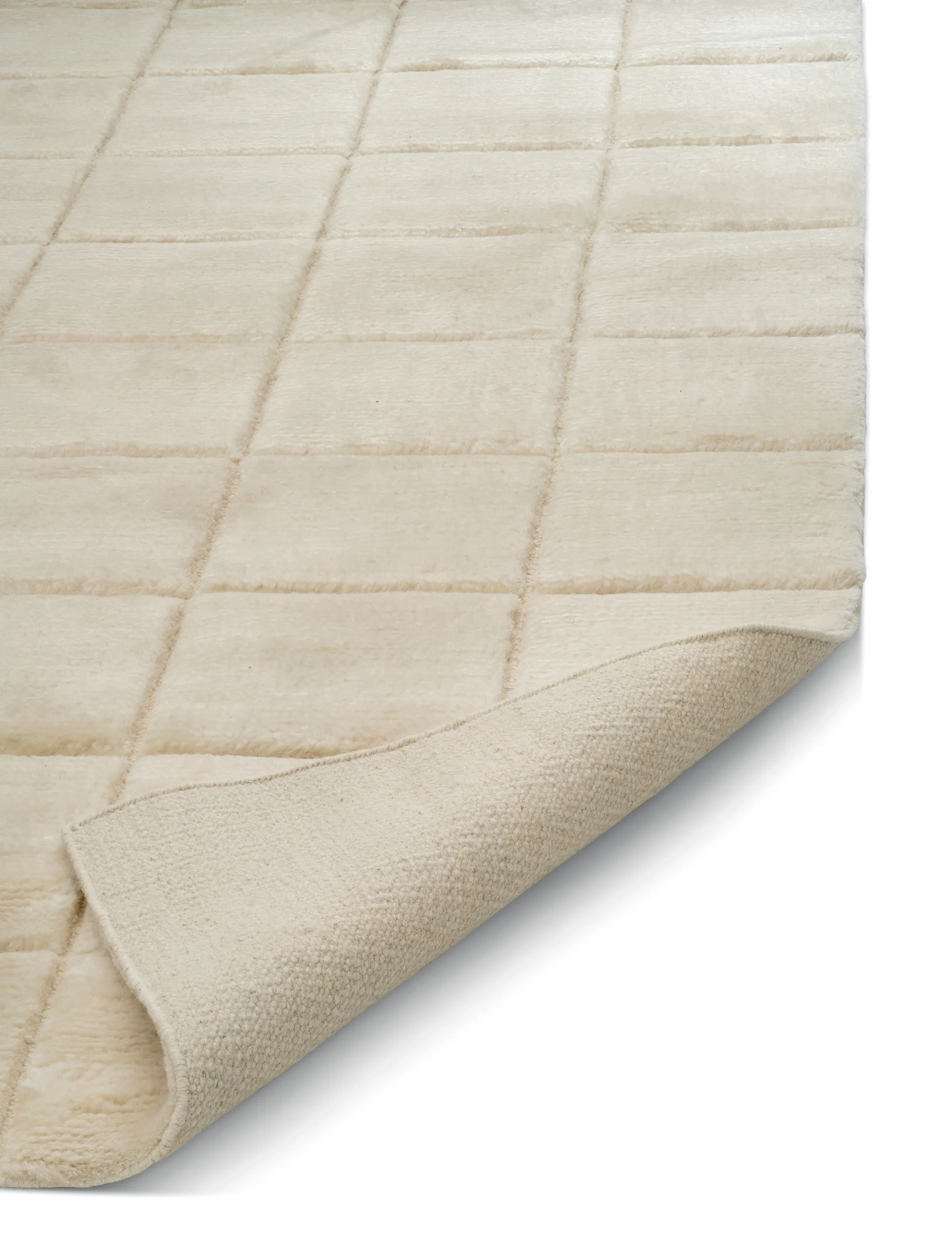 Grid rug, Ivory, 170x230 cm Classic Collection