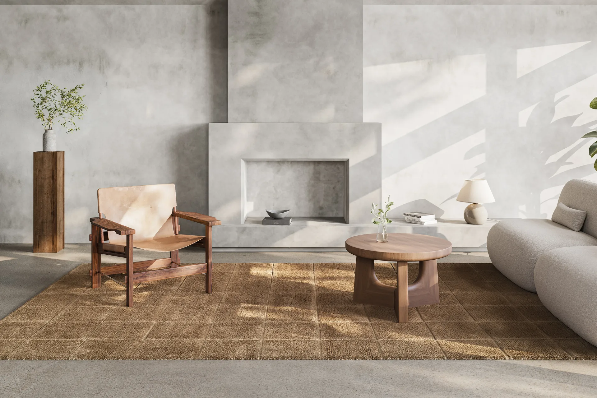 Grid rug, Wheat, 170x230 cm Classic Collection