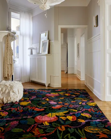 Heritage Garden rug - Charcoal-multi, 200x300 cm - Classic Collection