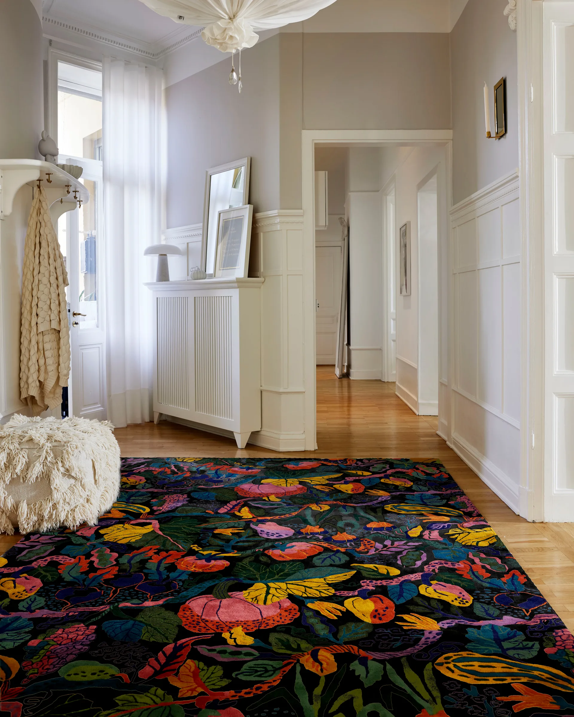 Heritage Garden rug, Charcoal-multi, 250x350 cm Classic Collection
