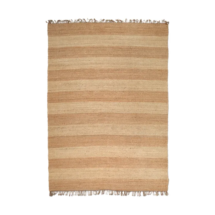 Jute Stripes rug - Natural jute, 250x350 cm - Classic Collection