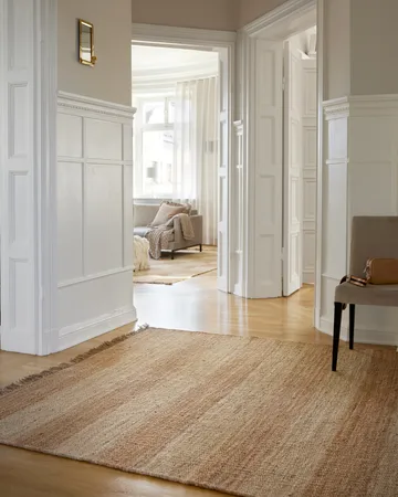 Jute Stripes rug - Natural jute, 250x350 cm - Classic Collection