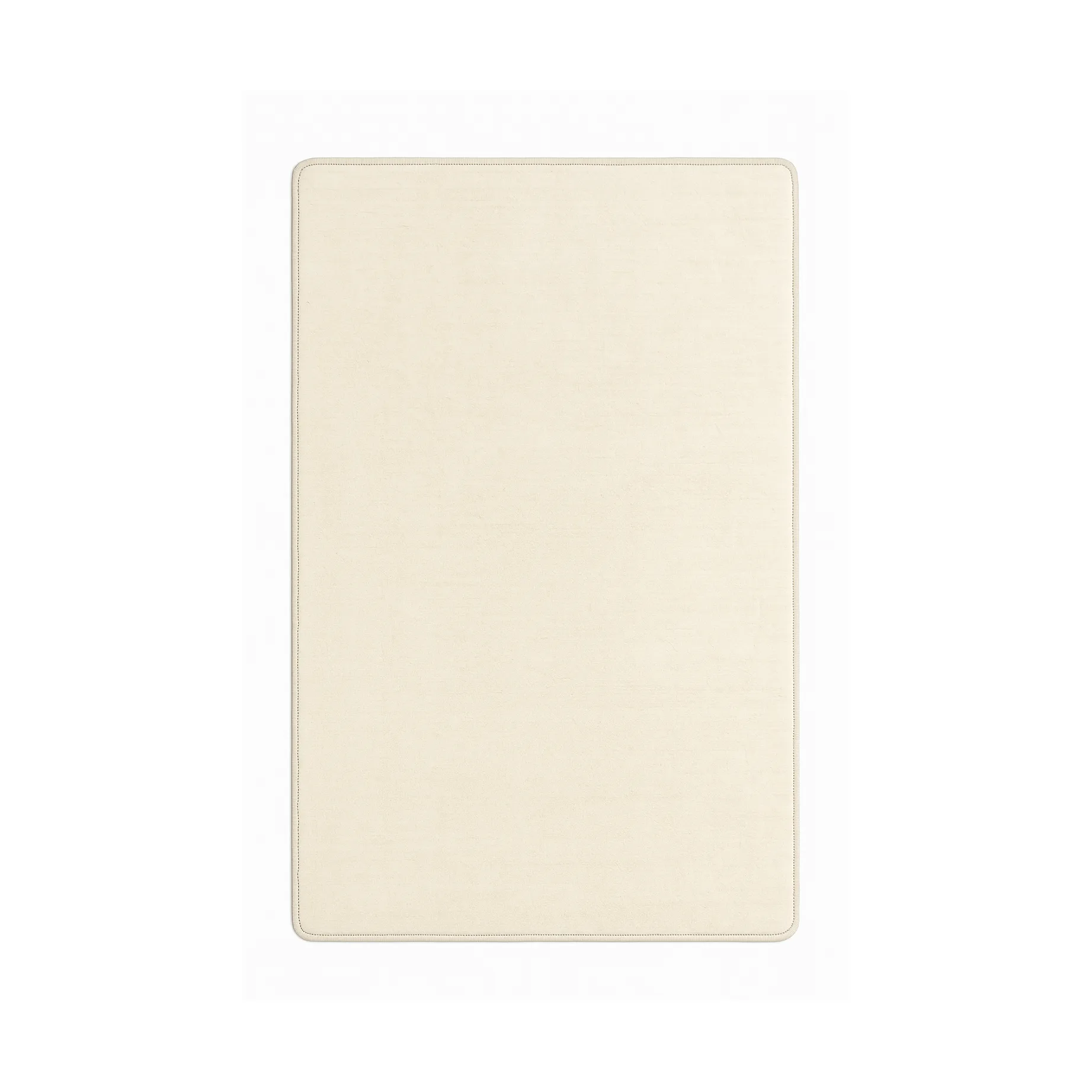 Lobby rug with overlock stitching, Off-white, 300x400 cm Classic Collection