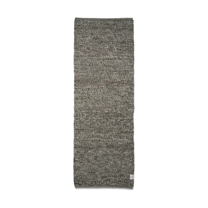 Merino wool carpet 80x250 cm - Grey - Classic Collection