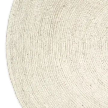 Merino wool carpet round Ø160 cm - white - Classic Collection