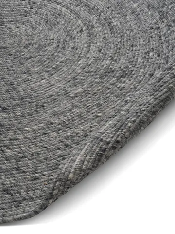 Merino wool rug round Ø240 cm - Granite - Classic Collection