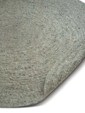 Merino wool rug round Ø240 cm - Green - Classic Collection
