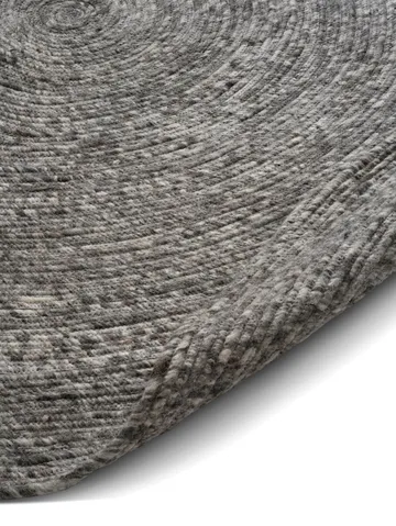 Merino wool rug round Ø240 cm - Grey - Classic Collection