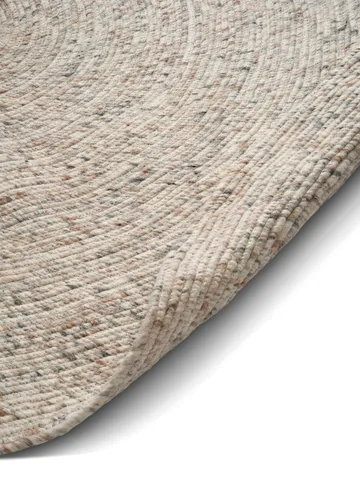 Merino wool rug round Ø240 cm - Natural beige - Classic Collection