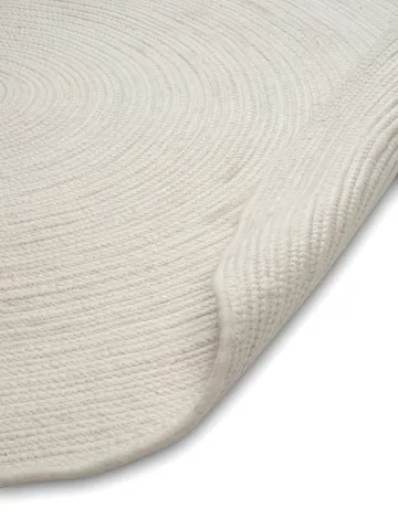 Merino wool rug round Ø240 cm - White - Classic Collection