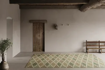 Röllakan Korsnäs rug - Green beige, 200x300 cm - Classic Collection