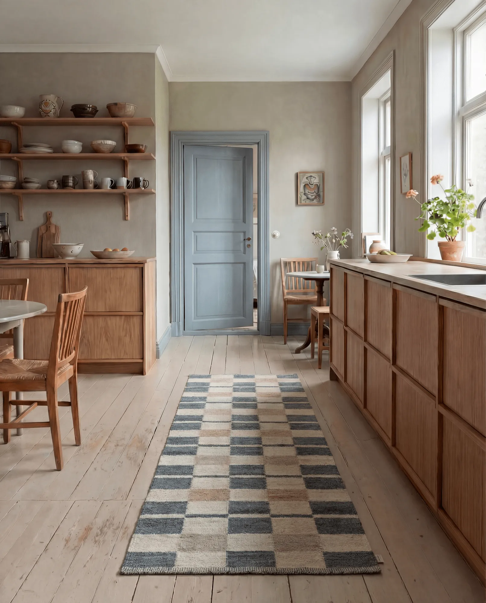 Rutvik rug, Blue, 80x250 cm Classic Collection