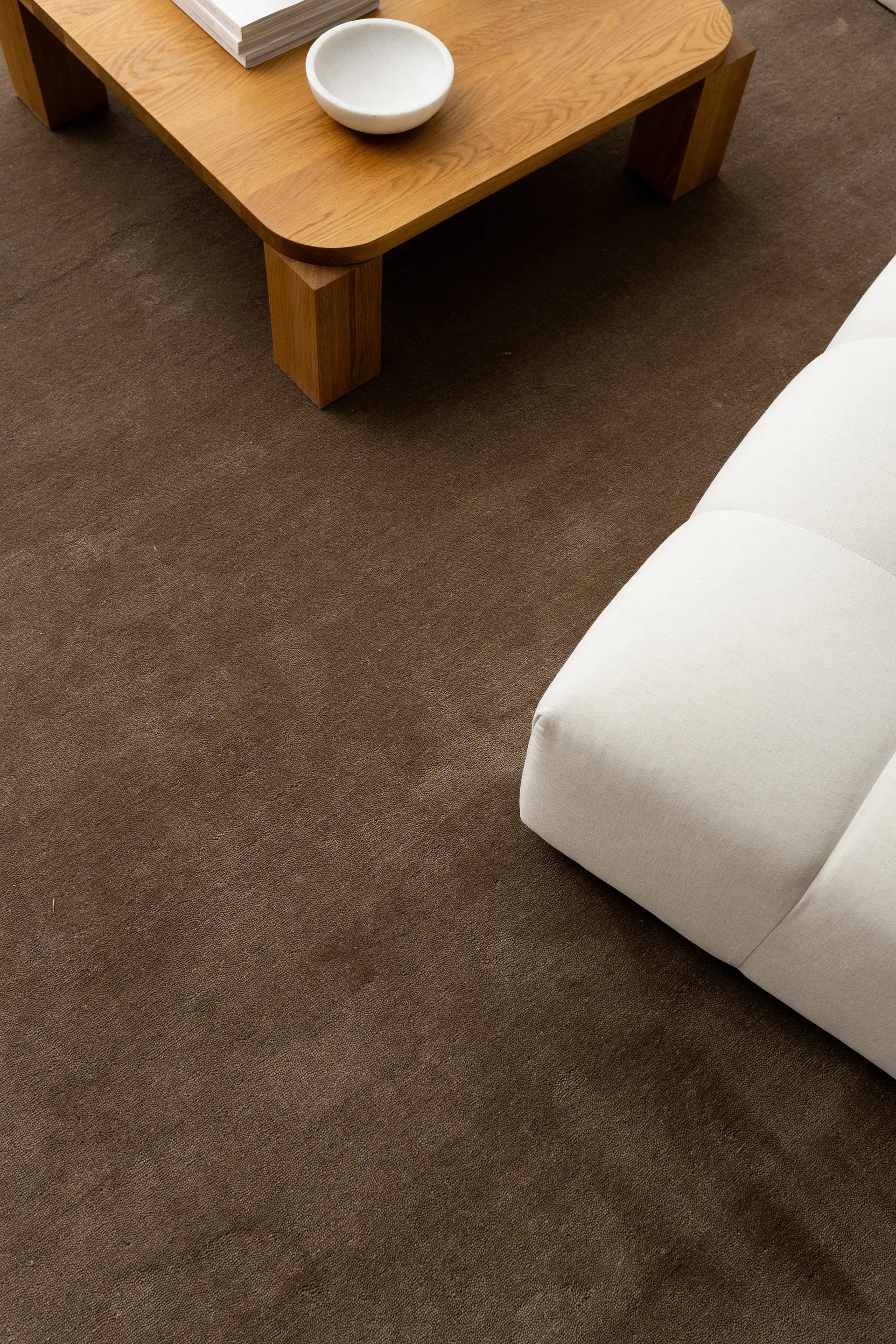 Solid rug, Brown, 200x300 cm Classic Collection
