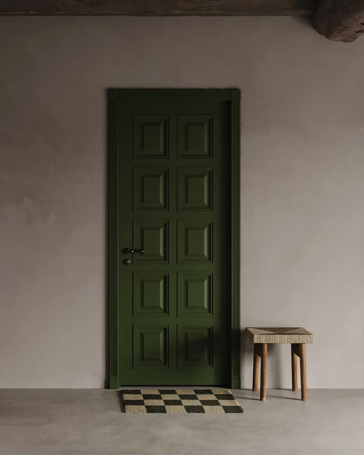 Square doormat, Black-natural, 60x90 cm Classic Collection