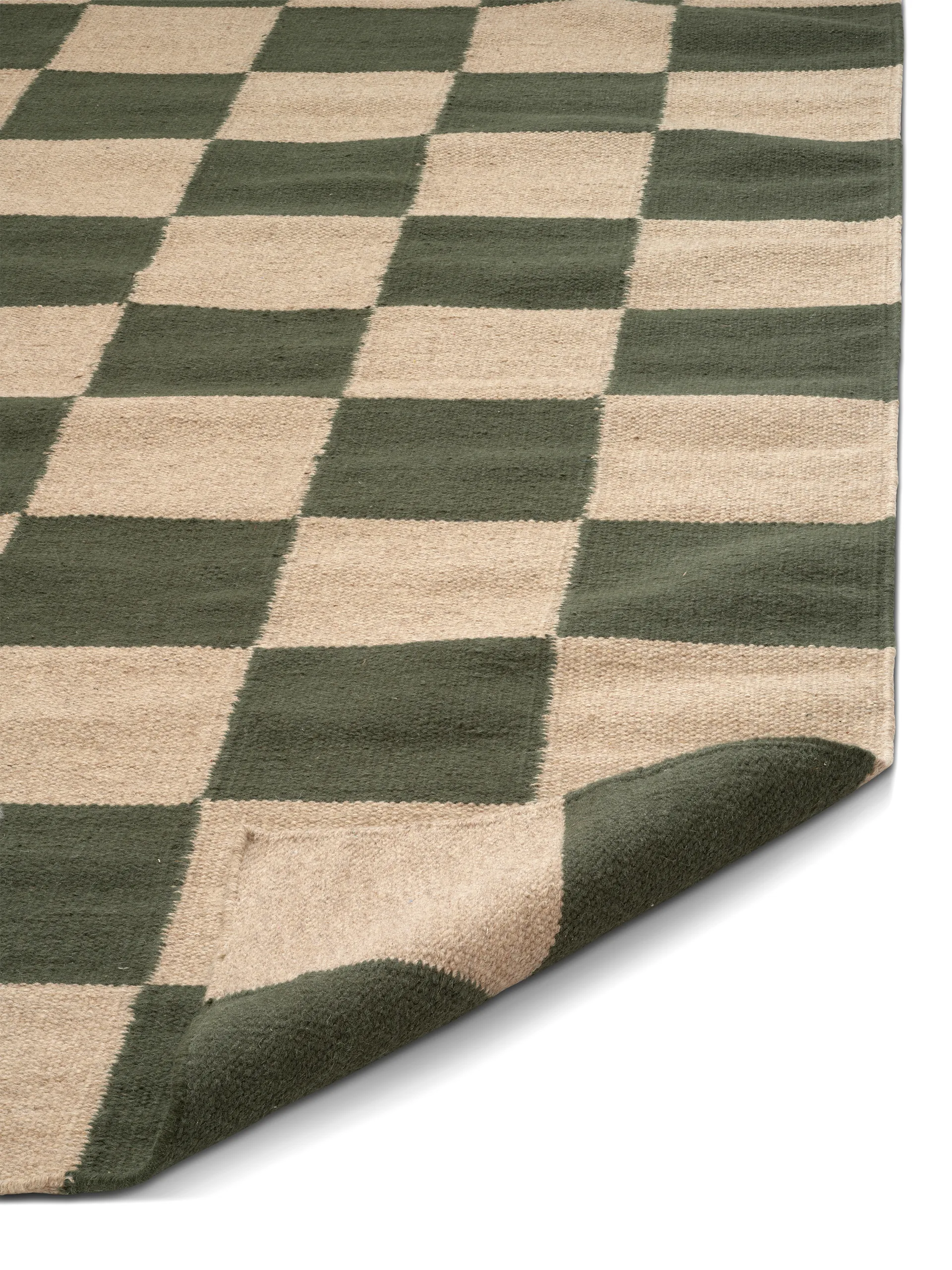 Square rug, Green-natural, 200x300 cm Classic Collection