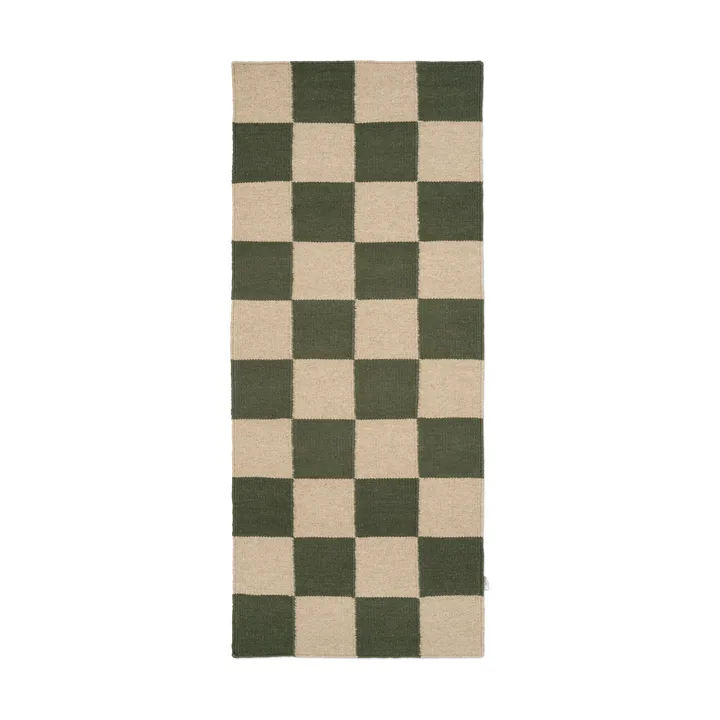 Square runner rug - Green-natural, 80x200 cm - Classic Collection