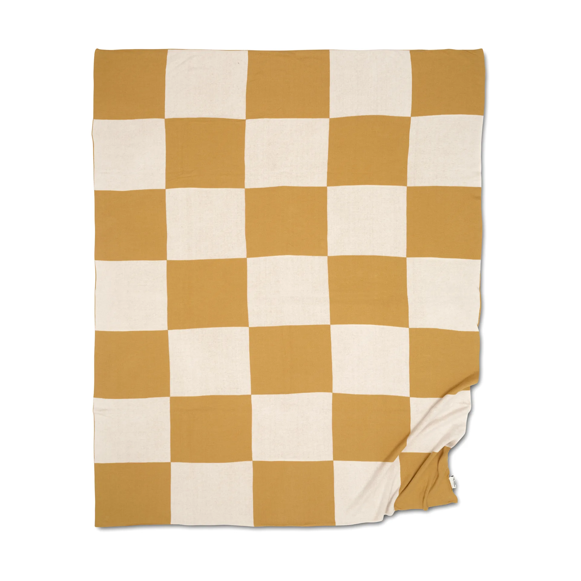 Square throw 130x170 cm, Yellow Classic Collection