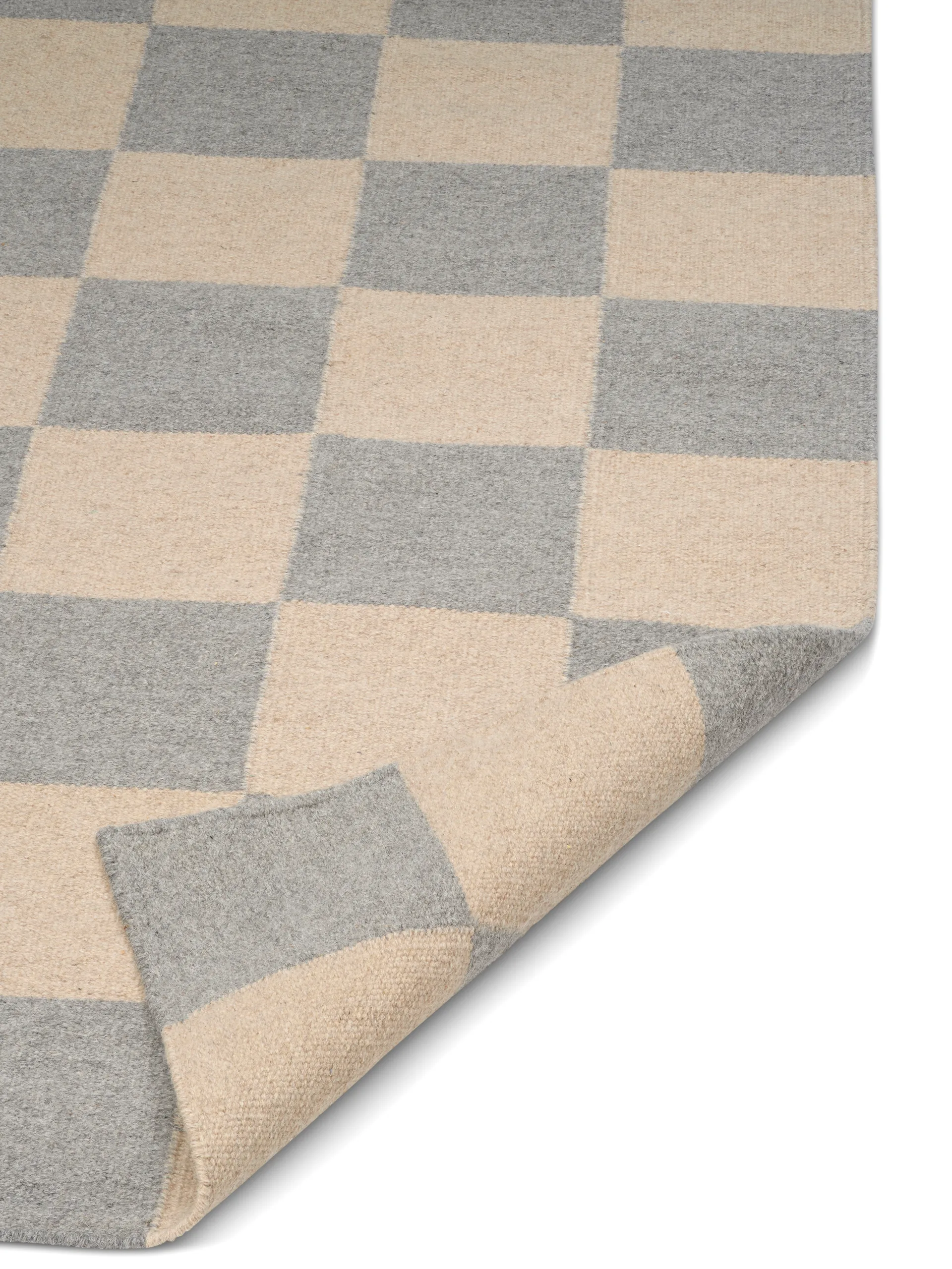 Squares rug, Grey-beige, 170x230 cm Classic Collection