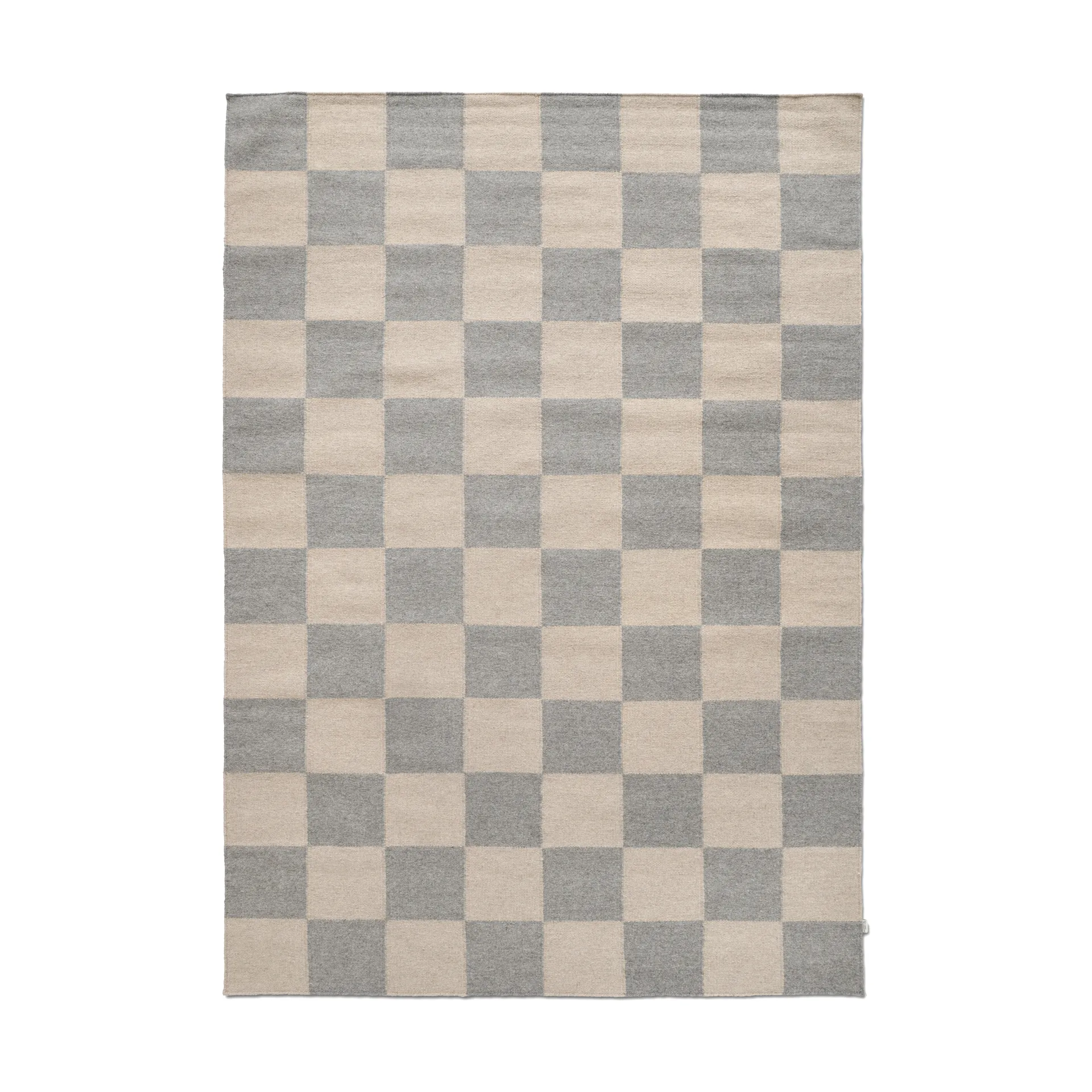 Squares rug, Grey-beige, 250x350 cm Classic Collection