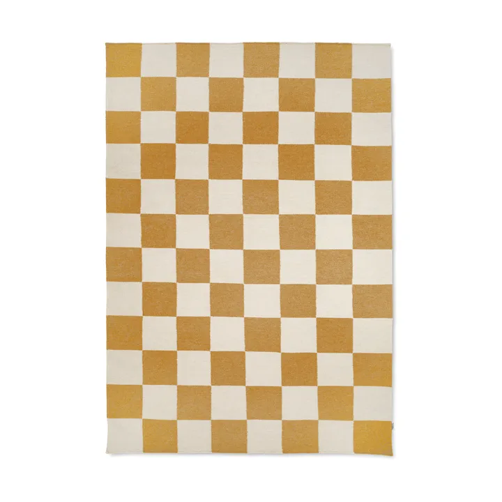 Squares rug - White-yellow, 200x300 cm - Classic Collection